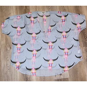 SMYM • EUC - Shook Tunic, Lite Bright Bull - small